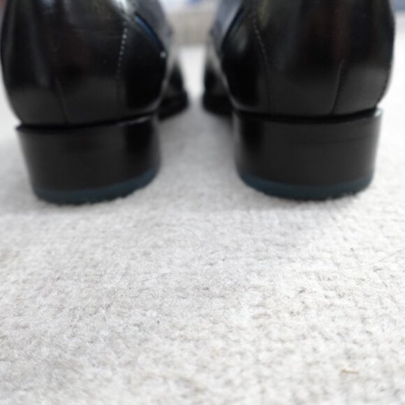 John Fluevog Shoes 8.5 Black The Gateways Cap Toe Oxford Lace - Picture 5 of 11